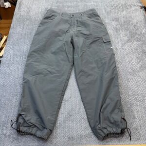 VTG Fishworks Pants Mens 36x29 Gray Nylon Water Resistant Fishing Cargo USA Made